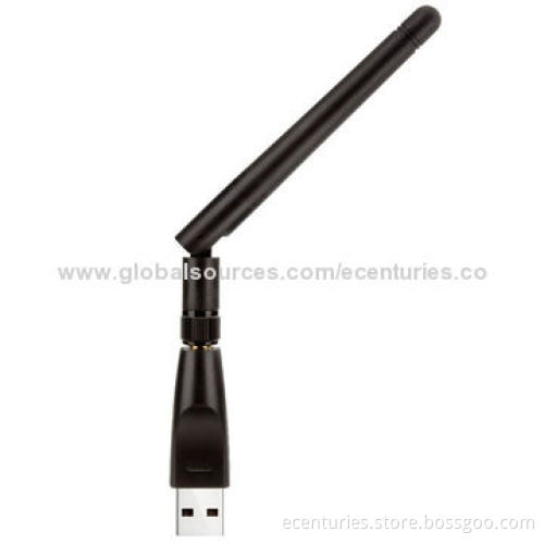 RTL8188CUS Mini 150Mbps WLAN Card with 2dBi Fixed Antenna